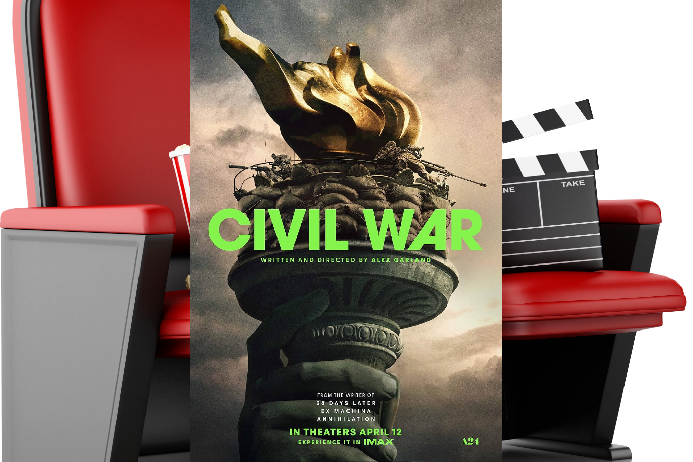 Movie poster for Civil War.