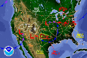 National Weather Map for April 28, 2016