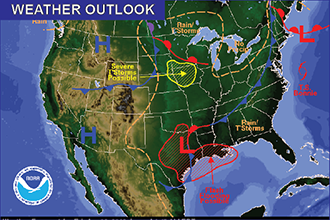 Weather Outlook - June 3, 2016