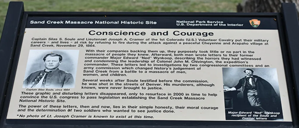 PICT Sign at Sand Creek Site - Chris Sorensen