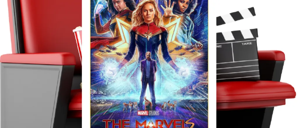 Movie poster for "The Marvels"