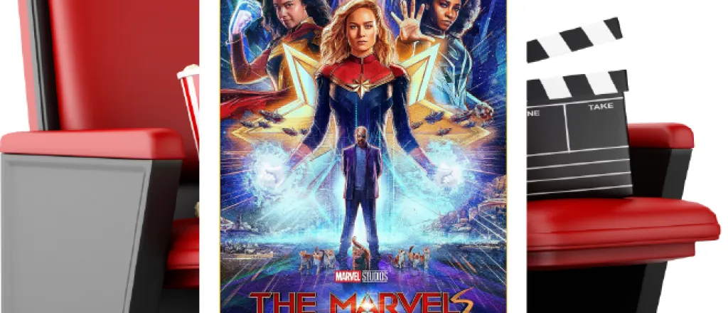 Movie poster for "The Marvels" Movie poster for "The Marvels"