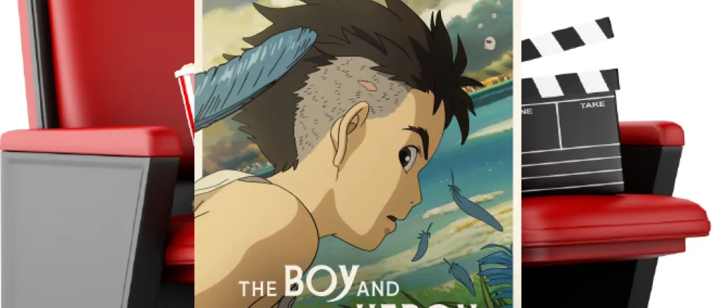 Movie poster for "The Boy and the Heron"
