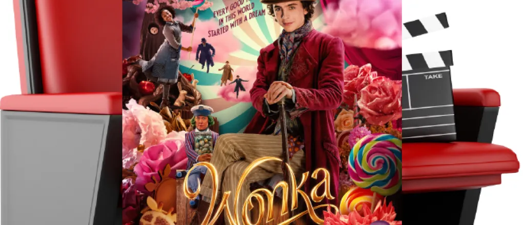 Movie poster for "Wonka"