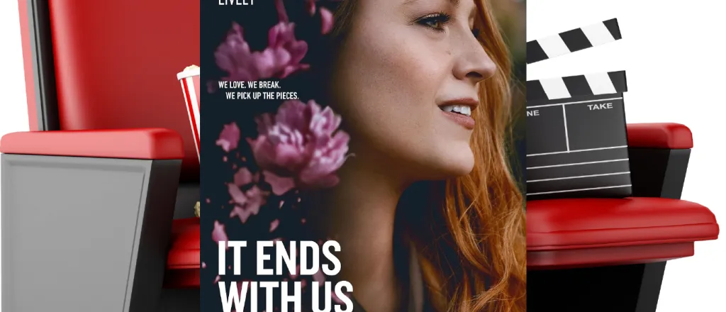 Movie poster for It Ends with Us Movie poster for It Ends with Us