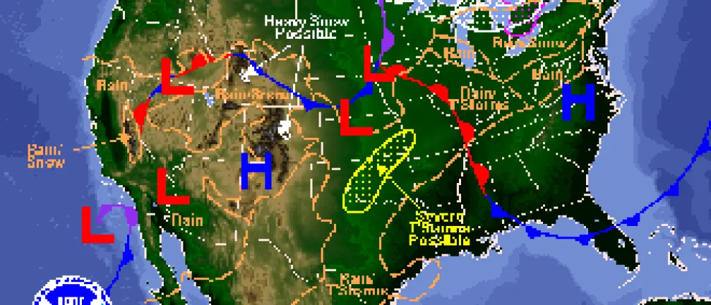 National Weather Map National Weather Map