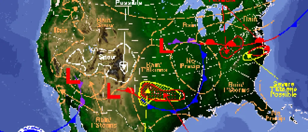 National Weather Map for April 28, 2016