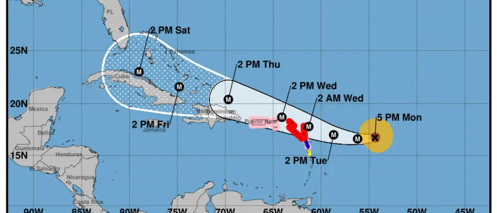 MAP - Hurricane Irma - September 4, 2017