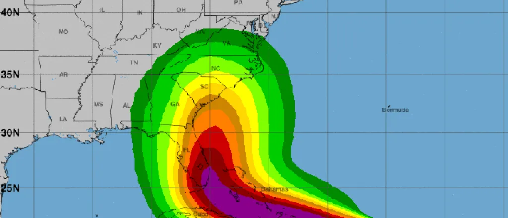 MAP Hurricane Irma Wind Speed September 7, 2017