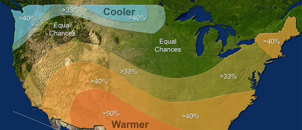 MAP Temperature Outlook - October 2017