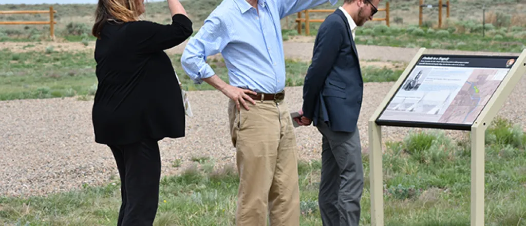 PICT Governor Hickenlooper at Sand Creek - Chris Sorensen PICT Governor Hickenlooper at Sand Creek - Chris Sorensen