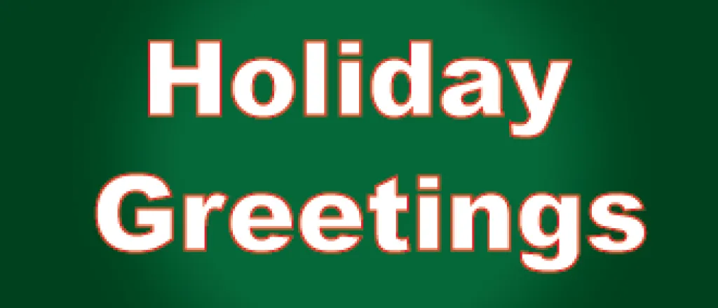 PROMO - Holiday Greetings