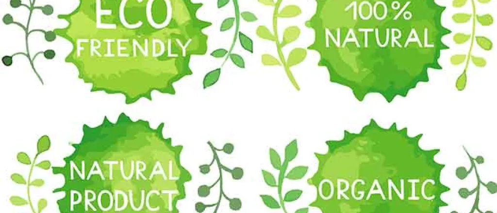 PROMO Environment - Eco Friendly Natural Organic Words Logos - iStock - Happiestsim