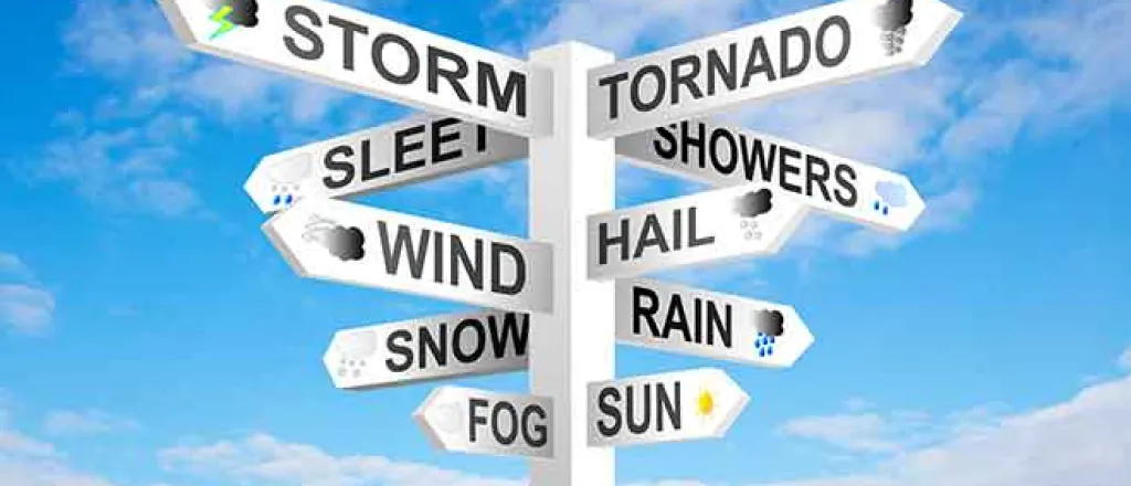 PROMO Weather - Sign Storm Tornado Wind Hail Snow Rain - iStock - Eyematrix