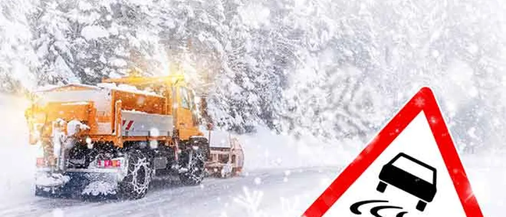 PROMO 64J1 Weather - Snow Snowplow Driving Icy Slick Road Danger Ice - iStock - auerimages PROMO 64J1 Weather - Snow Snowplow Driving Icy Slick Road Danger Ice - iStock - auerimages