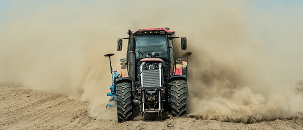 PROMO 660 x 440 Agriculture - Tractor Plow Dust Field Drought - iStock - Dmytro Shestakov