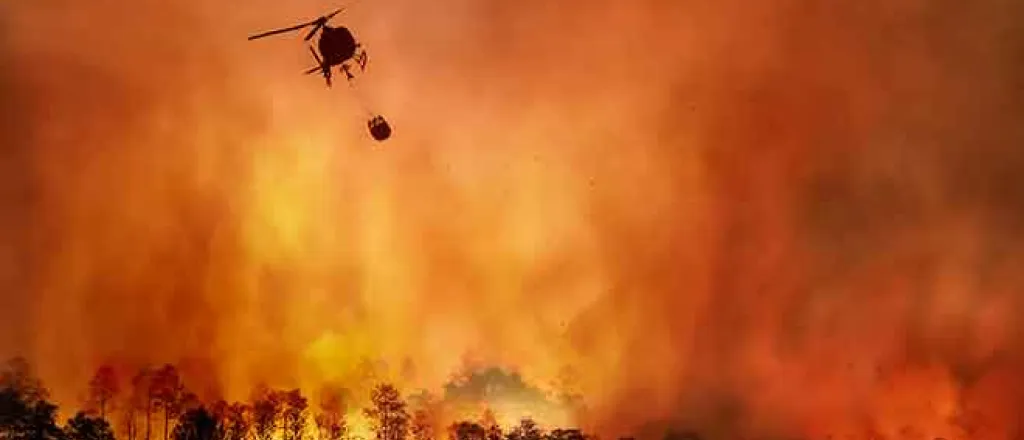 PROMO Outdoors - Fire Forest Trees Helicopter - iStock - Toa55