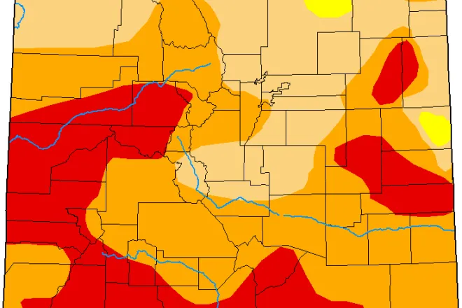 MAP Colorado Drought Conditions - August 18, 2020 - National Drought Mitigation Center