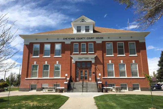 PICT Government Building Cheyenne County Colorado Courthouse