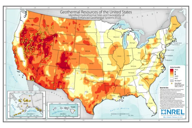 CHART Geothermal Resources of the United States - NREL