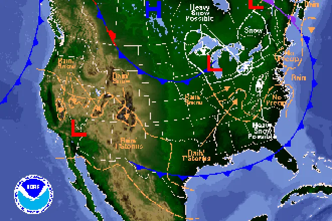 National Weather Map