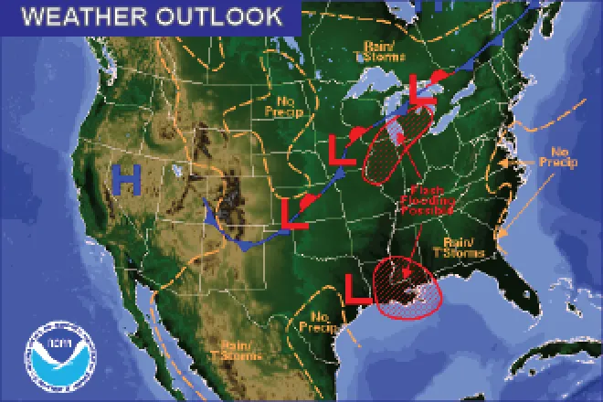 Weather Outlook - August 12, 2016