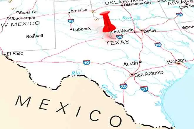 PROMO 64J1 Map - States Texas - iStock - klenger PROMO 64J1 Map - States Texas - iStock - klenger