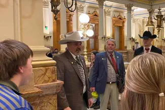 PICT 1 Representative Richard Holtorf visits CO 4-H