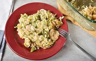 PICT RECIPE Cheesy Chicken Broccoli Rice Bake - USDA PICT RECIPE Cheesy Chicken Broccoli Rice Bake - USDA