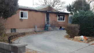 Eikenberg family home heavily damaged by fire in Eads November 13, 2023. Home heavily damaged by fire in Eads, Colorado.