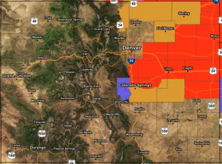 Colorado weather warnings, watches, and advisories for December 25, 2023 - NWS Map of Colorado weather warnings, watches, and advisories for December 25, 2023 - NWS