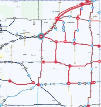 Northeast Colorado road closures as of 4:30 a.m. December 27, 2023 - CDOT Map of Northeast Colorado road closures as of 4:30 a.m. December 27, 2023 - CDOT