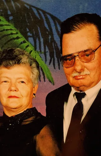 Janet and Richard McDaniel Janet and Richard McDaniel dressed formally