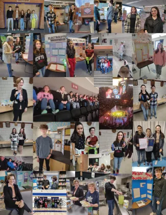 Collage of photos from Plainview School.