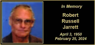 Robert Russell Jarrett Memorial photo of Robert Russell Jarret.