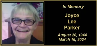Joyce Lee Parker Memorial photo of Joyce Lee Parker.