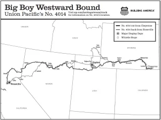 Union Pacific 2024 Westward Bound Tour locations - Union Pacific Map of the Union Pacific 2024 Westward Bound Tour locations - Union Pacific