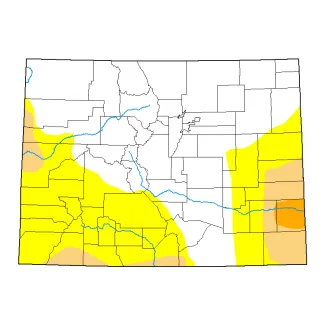 Map of Colorado drought conditions as of May 7, 2024 - National Drought Mitigation Center. Map of Colorado drought conditions as of May 7, 2024 - National Drought Mitigation Center.