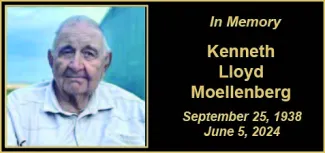 Memorial photo for Kenneth Lloyd Moellenberg Memorial photo for Kenneth Lloyd Moellenberg