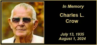 Memorial photo of Charles Crow. Memorial photo of Charles Crow.