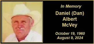 Memorial photo of Daniel Albert McVey Memorial photo of Daniel Albert McVey