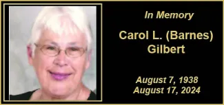 Memorial photo of Carol L. (Barnes) Gilbert Memorial photo of Carol L. (Barnes) Gilbert