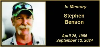 Memorial photo of Stephen Benson Memorial photo of Stephen Benson