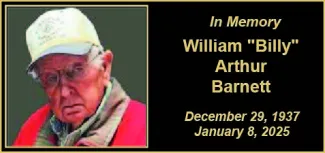 Memorial photo for William ‘Billy’ Arthur Barnett Memorial photo for William ‘Billy’ Arthur Barnett