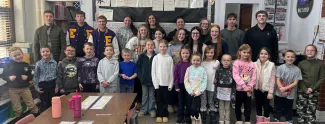 Eads Elementary School first grade class made the greatest number of donations to the 2024 food drive Eads Elementary School first grade class made the greatest number of donations to the 2024 food drive