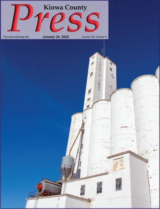 Photo of the week from the January 24, 2025, edition of the Kiowa County Press in Eads, Colorado - Grain elevator at Sheridan Lake in Kiowa County - Chris Sorensen. Photo of the week from the January 24, 2025, edition of the Kiowa County Press in Eads, Colorado - Grain elevator at Sheridan Lake in Kiowa County - Chris Sorensen.