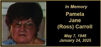Memorial photo for Pamela Jane (Ross) Carroll Memorial photo for Pamela Jane (Ross) Carroll
