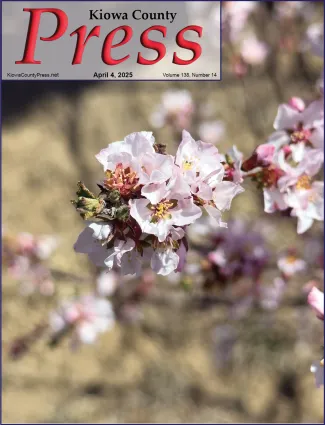 Photo of the week from the April 4, 2025, edition of the Kiowa County Press in Eads, Colorado -  Cherry blossoms heralding the return of spring - Chris Sorensen.