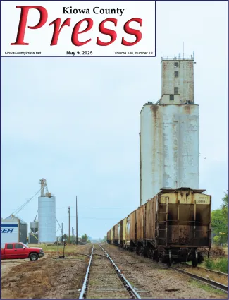 Photo of the week from the May 9, 2025, edition of the Kiowa County Press in Eads, Colorado - Rail cars near the elevator in Eads, Kiowa County, Colorado - Chris Sorensen. Photo of the week from the May 9, 2025, edition of the Kiowa County Press in Eads, Colorado - Rail cars near the elevator in Eads, Kiowa County, Colorado - Chris Sorensen.