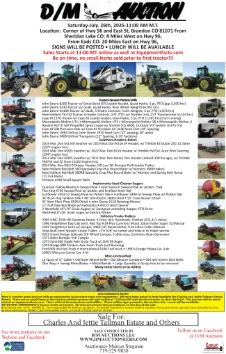 Advertisement for an estate sale